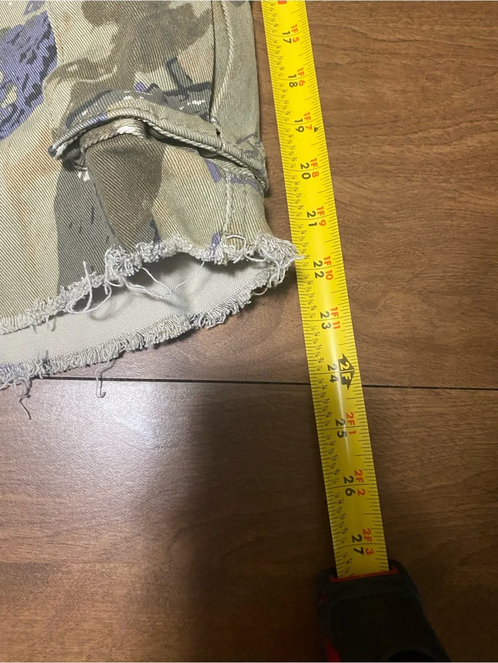 Men's Olive Camo Utility Cargo Shorts